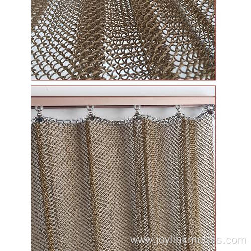 Coiled Wire Fabric Metal Coiled Drapery